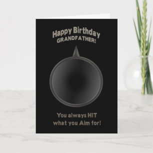 BIRTHDAY -GRANDFATHER - GUN - AIM KORT