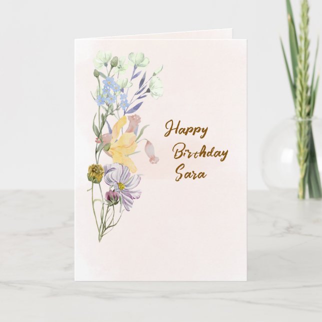 Birthday Greetings Card  Kort (Framsida)