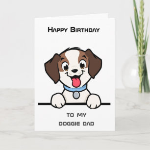 BIRTHDAY GREETINGS "FRÅN DIN DOGGIE"-KORT KORT