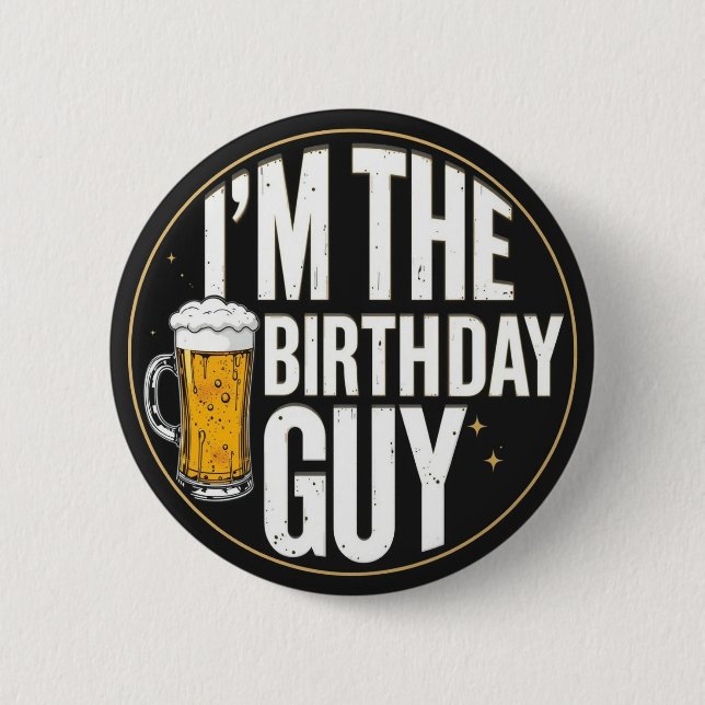 Birthday Guy Beer Knapp (Framsida)
