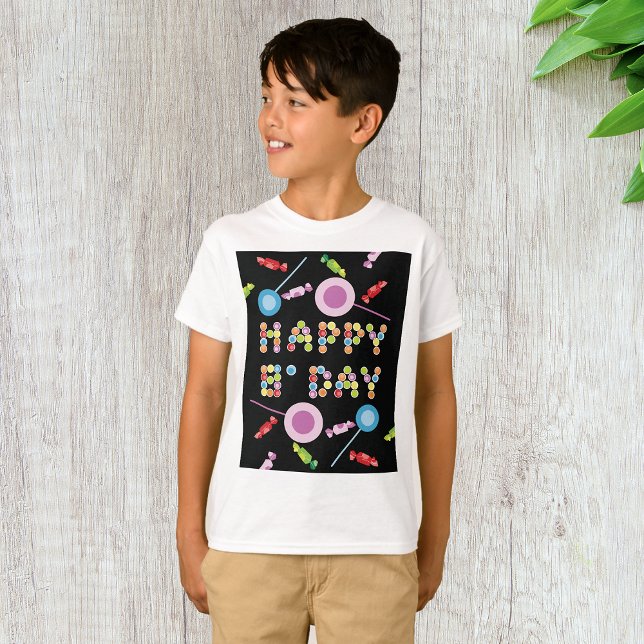 Birthday Hälsning Candles T Shirt (Skapare uppladdad)