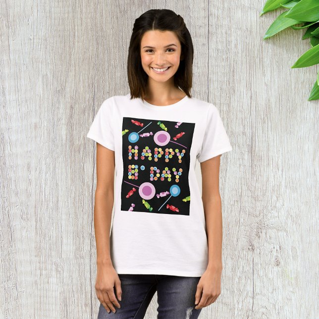 Birthday Hälsning Candles T Shirt (Skapare uppladdad)