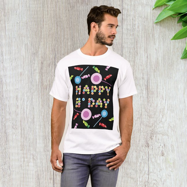 Birthday Hälsning Candles T Shirt (Skapare uppladdad)