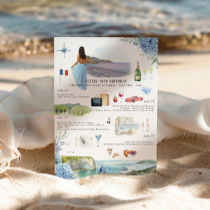 Birthday Helg Itinerary South Frankrike Inbjudningar