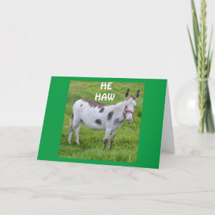 **BIRTHDAY HUMOR FRÅN ETT DONKETIKETT MINST**-kort Kort