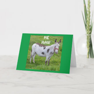 **BIRTHDAY HUMOR FRÅN ETT DONKETIKETT MINST**-kort Kort