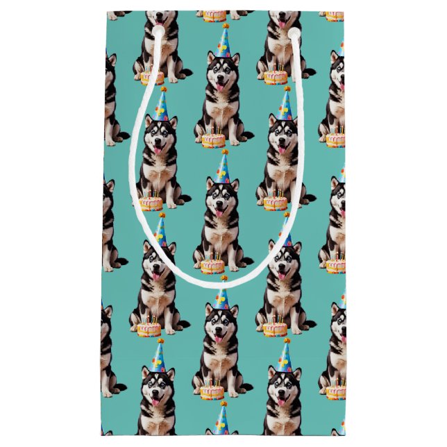 Birthday Husky Hund (Framsidan)