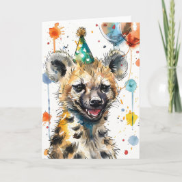 Birthday Hyena Kort