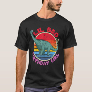 Birthday I Lil Bro I Brachiosaurus I Family M T Shirt