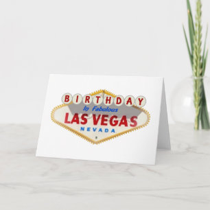 BIRTHDAY in Fabulous Las Vegas Card Kort