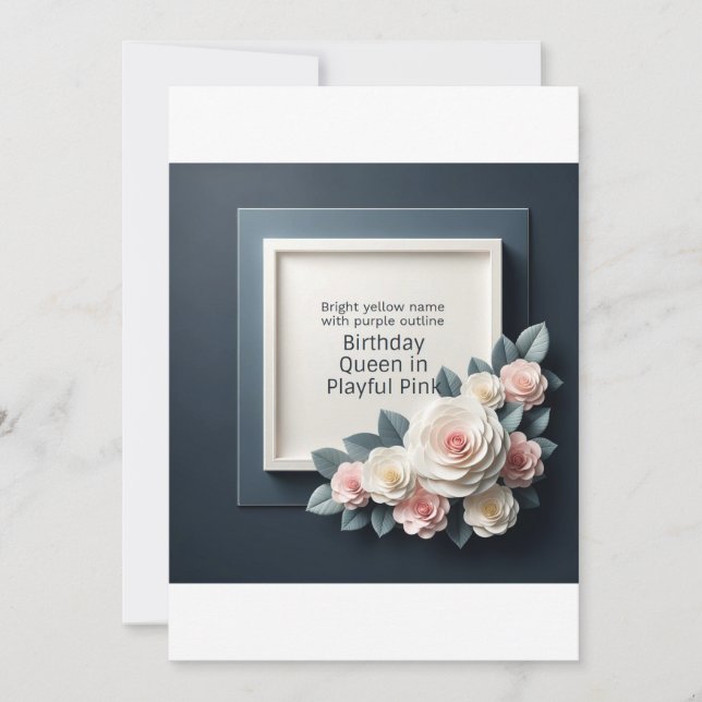 BIRTHDAY-INBJUDKORT INBJUDNINGAR (Framsida)