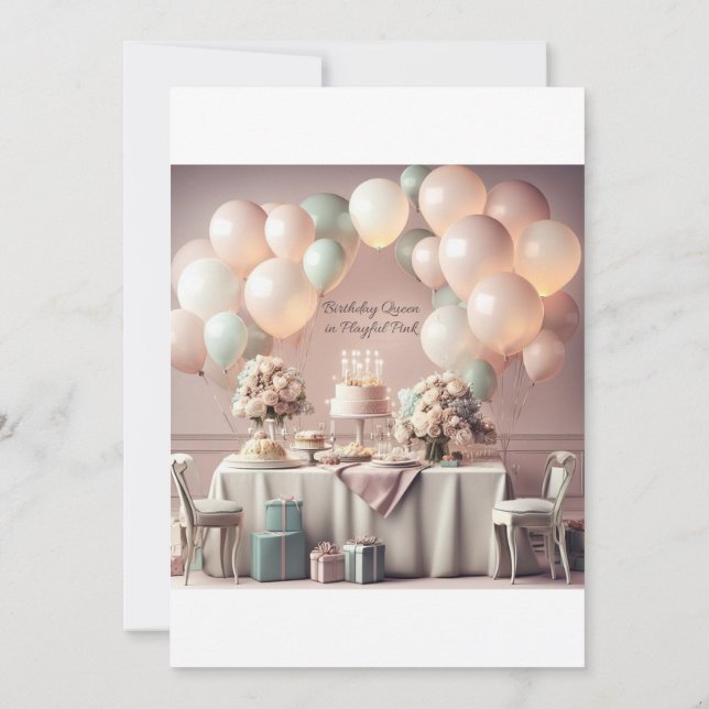 BIRTHDAY-INBJUDKORT INBJUDNINGAR (Baksida)