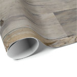 Birthday Industrial Grått Brown Wood Rustic Bröllo Presentpapper<br><div class="desc">Papper radbrytning</div>