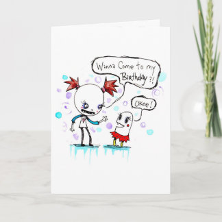 BIRTHDAY INVICATION by Emi Boz/ Gus Fink Inbjudan