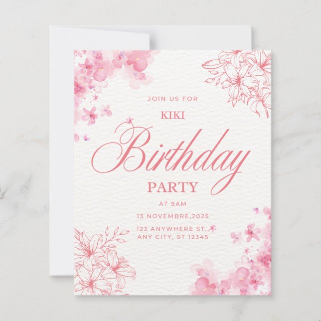 Birthday invitation (Framsida)