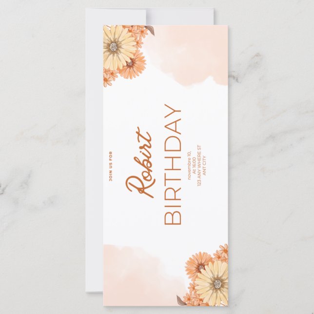 Birthday invitation (Framsida)