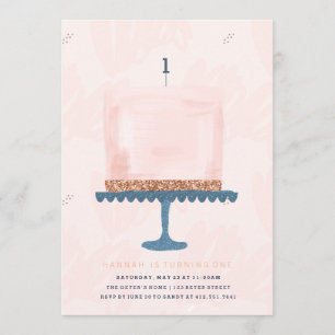 BIRTHDAY INVITATION - CAKE OCH CANDLE INBJUDNINGAR