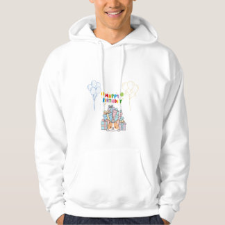 Birthday Invitation Colorful Fun Party Design Hoodie
