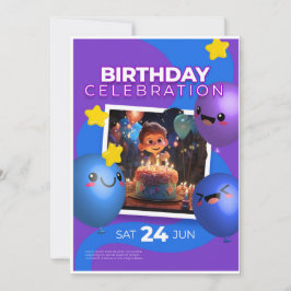 Birthday Invitation  Julkort