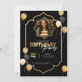 Birthday invitation julkort