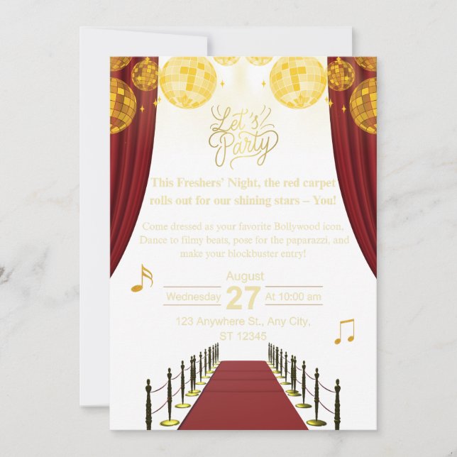 Birthday Invitation Minimal Elegant Modern Design Inbjudningar (Framsida)