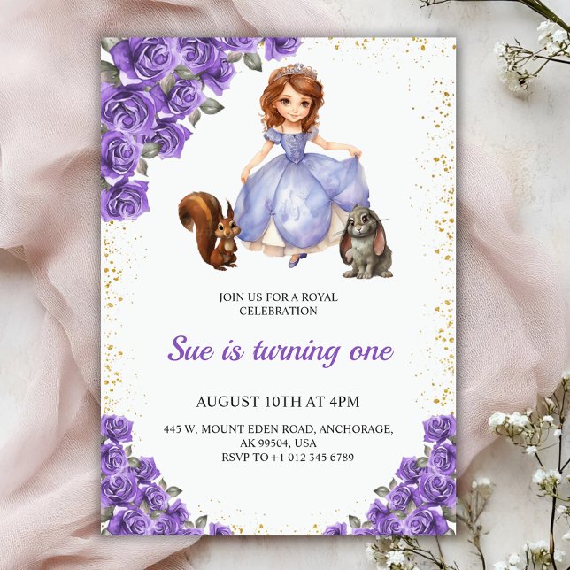 Birthday invitation with a fairy-tale theme inbjudningar (Skapare uppladdad)
