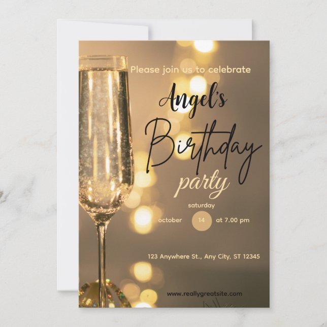 Birthday Invitations  Inbjudningar (Framsida)