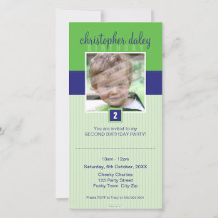BIRTHDAY INVITATIONS: Underbart kvadrat 1