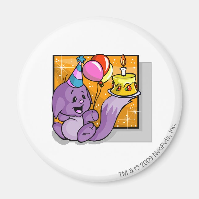 Birthday Kacheek Magnet (Framsidan)
