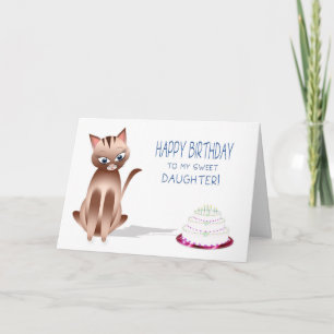 BIRTHDAY - Kattunge - Dotter Kort