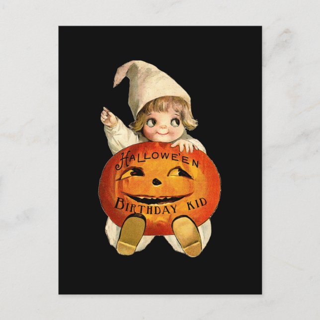 BIRTHDAY KID Halloween Birthday Card Vykort (Framsida)