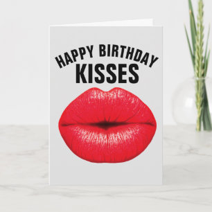 BIRTHDAY KISSES FOR HIM GREETDS CARDS KORT