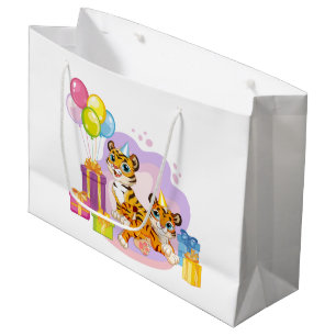 Birthday Kittens Large Gift Bag