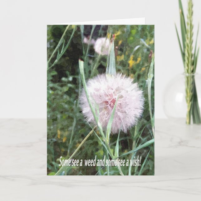 BIRTHDAY-KORT: Dandelion Wish_ Card Kort (Framsida)