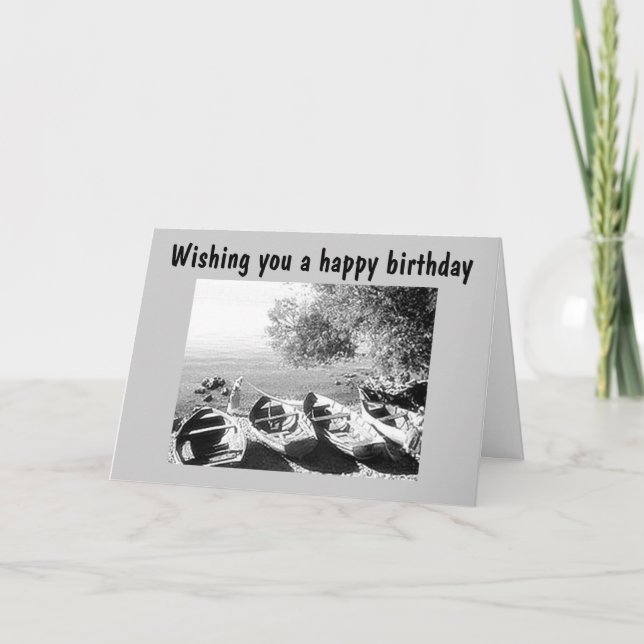 BIRTHDAY-KORT FÖR KANOENTUSIAST KORT (Framsida)