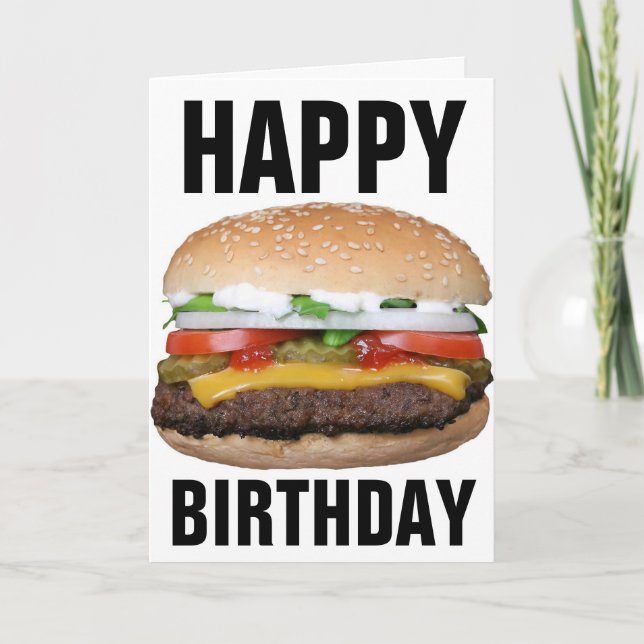 BIRTHDAY-KORT FÖR OST EBURGER KORT (Framsida)