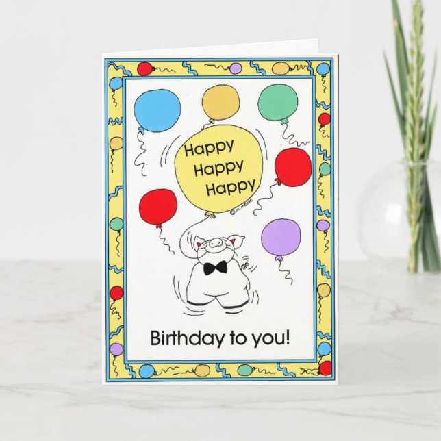 BIRTHDAY-kort Kort (Framsida)