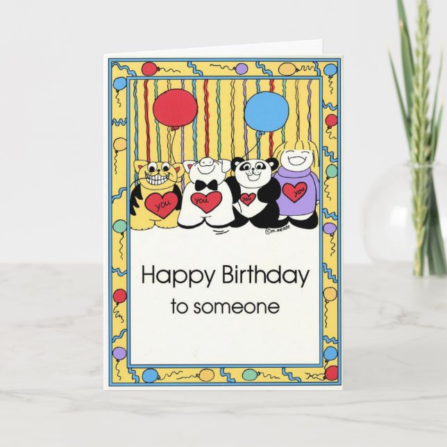 BIRTHDAY-kort Kort (Framsida)