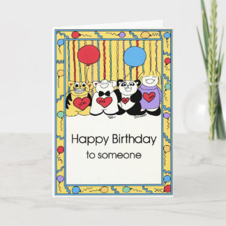 BIRTHDAY-kort Kort