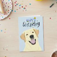 Birthday Labrador Lab Retriever Gult