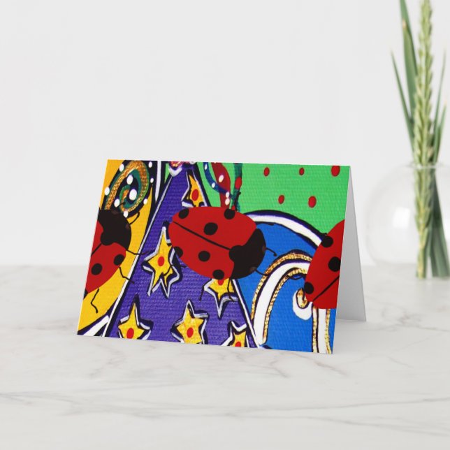 Birthday Ladybug Products Kort (Framsida)