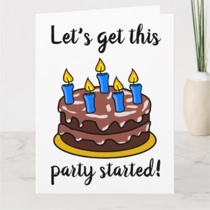 BIRTHDAY LÅT OSS HITTA DET HÄR PARTY STARTADE STAR KORT