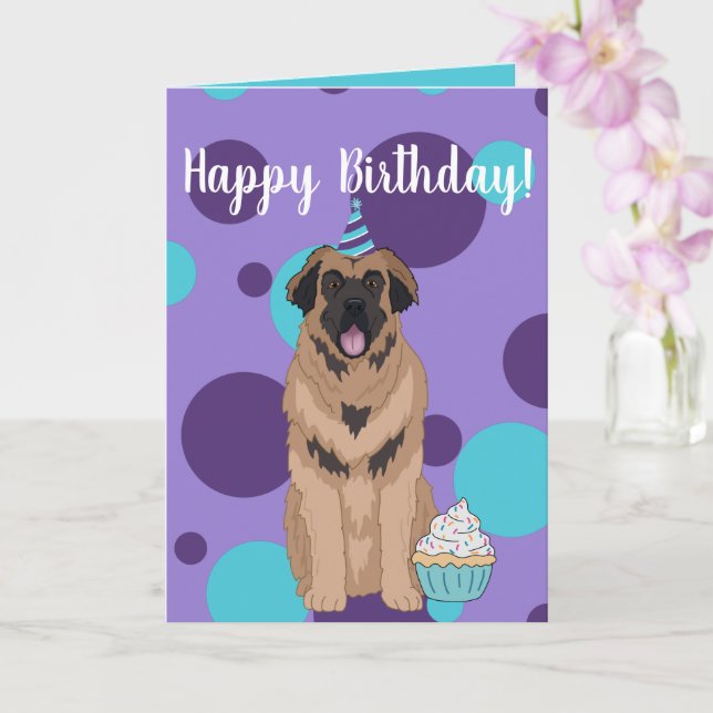 Birthday Leonberger Kort (Orkide)
