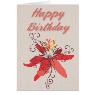 Birthday Lilly Hälsningskort