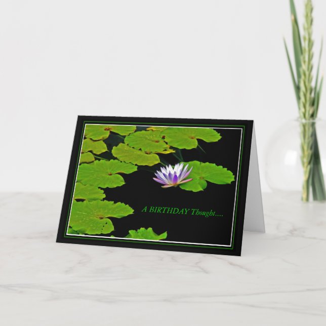 BIRTHDAY Lily Pad Kort (Framsida)