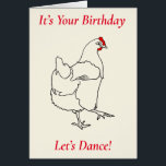 Birthday Line Dancing Chicken Funny Hen Teckning Hälsningskort<br><div class="desc">Quirky-dansande kycklingsvart linje teckning med rött detaljer. En snyggt minimalistisk konstdesign för älskare i ditt liv. Den här hälsning-kortsdesignen är helt anpassade, du kan ändra bakgrunden till färg, lägga till en slogan eller en vän till namn för att skapa ett hälsning-kort för personlig som du inte hittar på den stora...</div>
