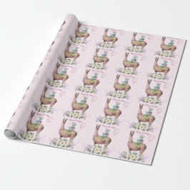 Birthday Llama Presentpapper