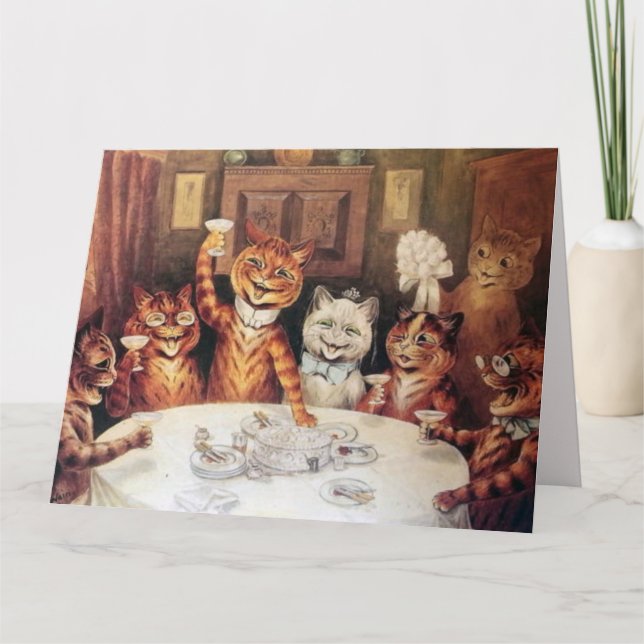 BIRTHDAY LOUIS WAIN OVERSIZZED COOLA CAT-KORT KORT (Framsida)
