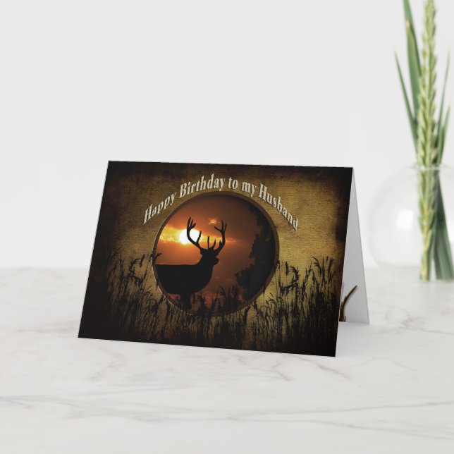 BIRTHDAY MAKE - HJORT HUNTER KORT (Framsida)