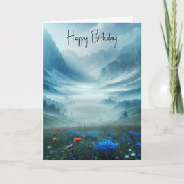 Birthday Misty Mountain Valley Kort